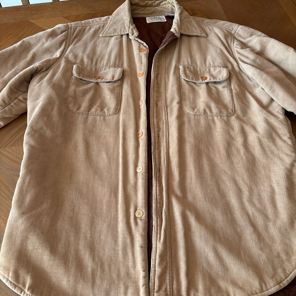 Vintage Spiegel Men's Beige Shirt Jacket